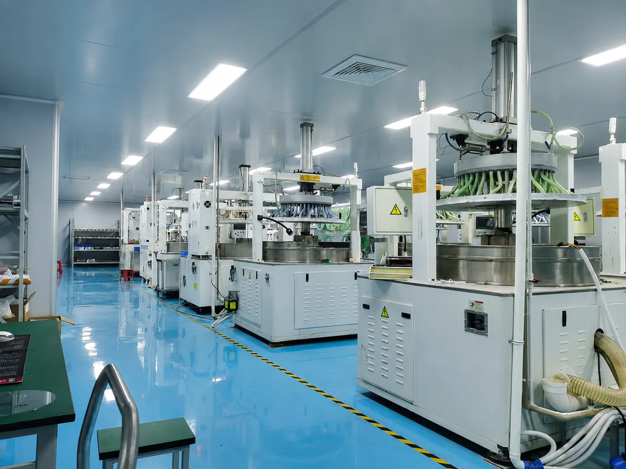 Precision glass production line with installed processing equipment at ANTGLASS